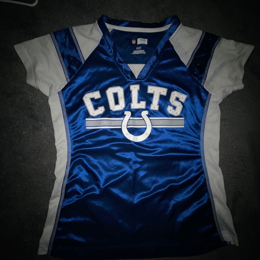 *32* NWOT size small Colts Bling Jersey